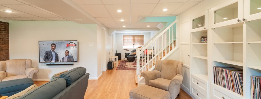 Basement finishing remodel in Brookeville MD 20833