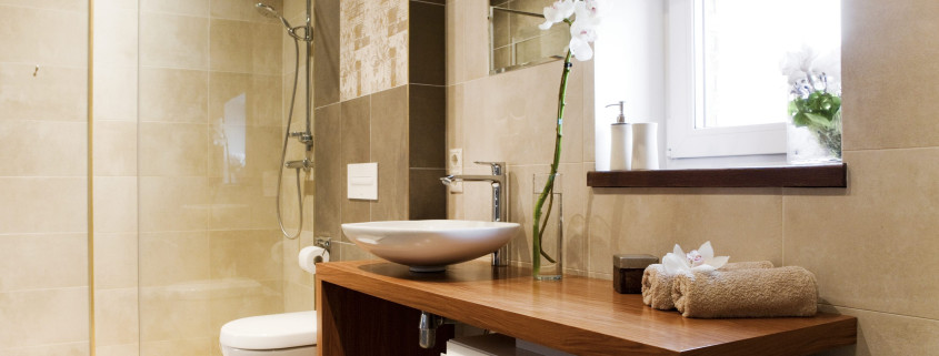 Modern-bathroom Modern bathroom with beautiful tile work. Hammer is here to help you create a design that's best for your home.