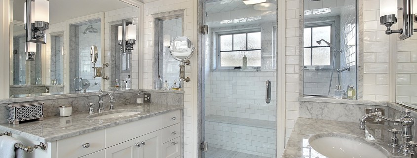 Modern-White-Bathroom-Design Contemporary white bathroom remodel design