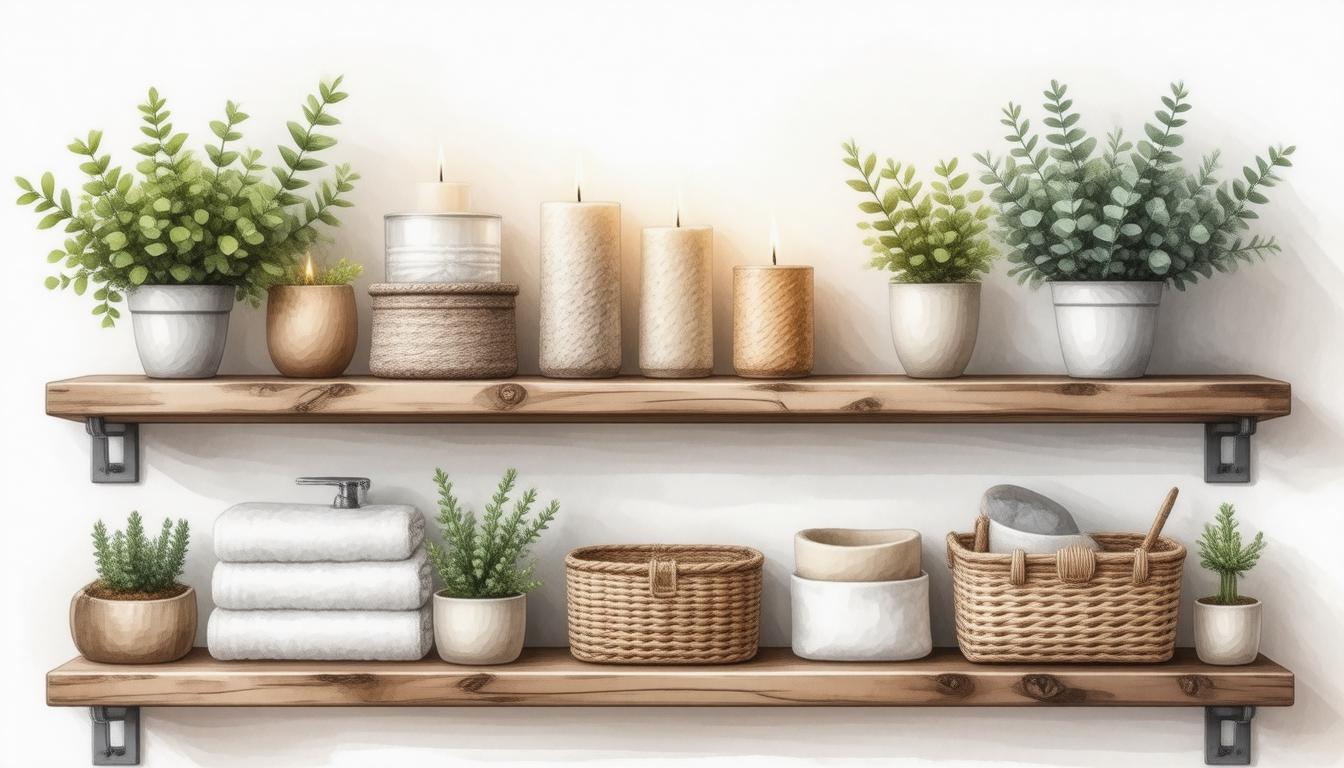 How to Decorate Bathroom Shelves Like a Pro