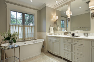 white traditional bathroom remodel